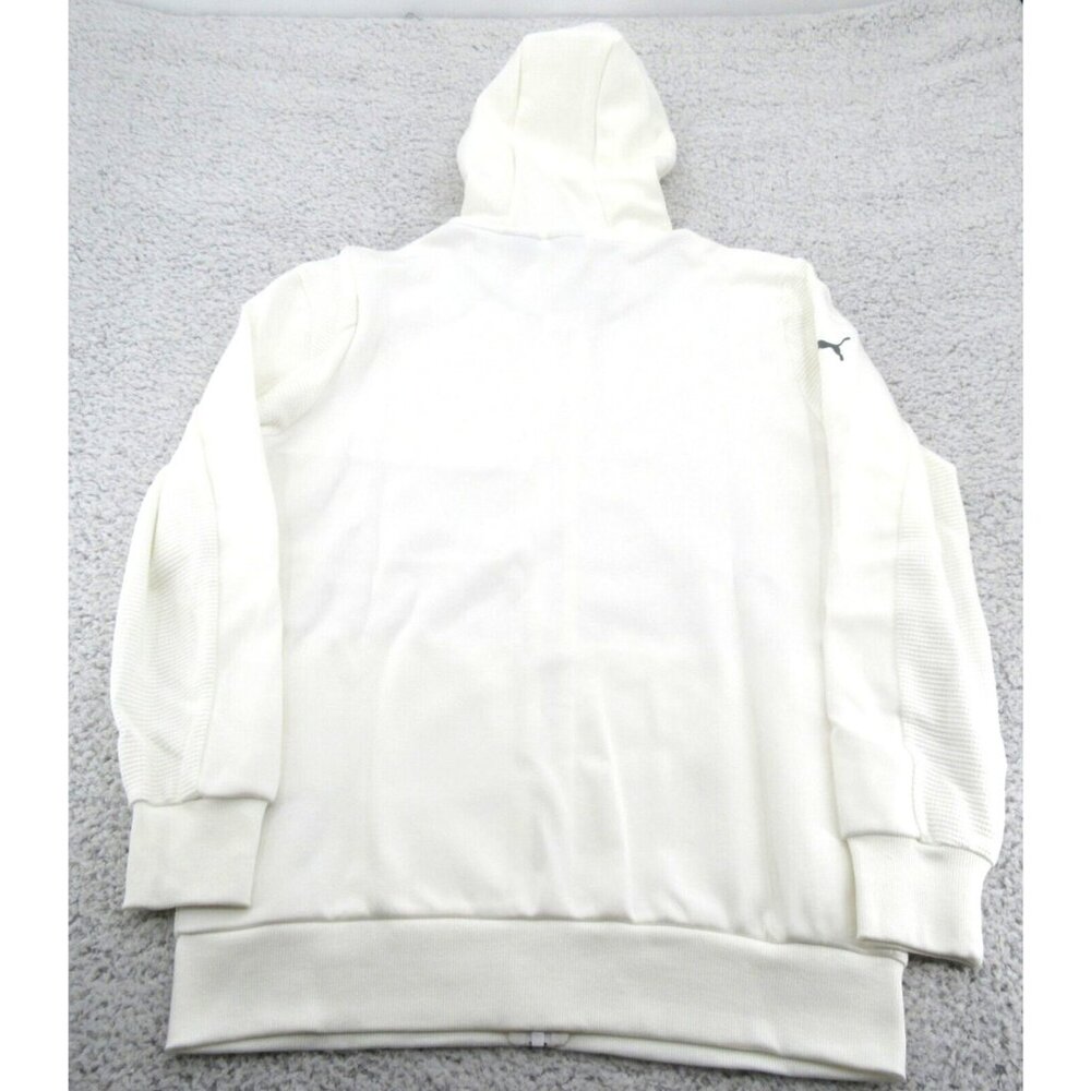 Puma BMW M Motorsport White Hoodie Full Zip Sweat Jacket Men's Size Large NEW - Picture 9 of 16